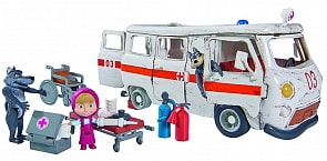 Игровой набор Маша и Медведь - Скорая помощь, 20 см (Simba, 9309863)