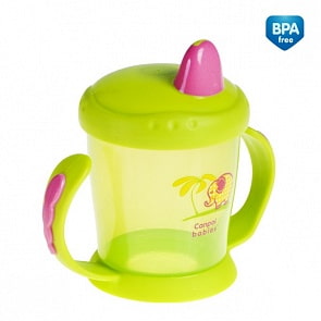 Поильник непроливайка с ручками Милые зверята (Canpol Babies, 56/505)