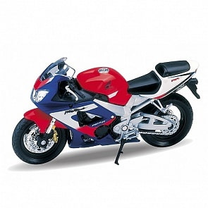 Металлический мотоцикл Honda CBR900RR Fireblade, масштаб 1:18 (Welly, 12164P)