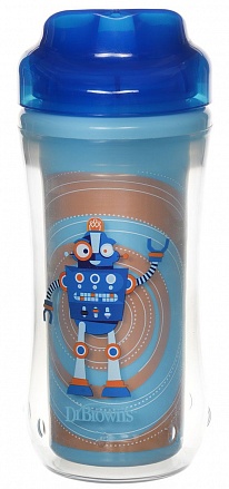 Чашка-термос 300 мл, без носика, 12+ месяцев, синий 