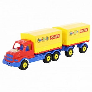 Автомобиль бортовой тентовый Сталкер, с прицепом (Полесье, 44273)