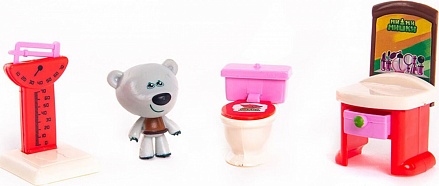 Игровой набор из серии Ми-Ми-Мишки – Тучка и Ванная комната с 3 деталями интерьера 