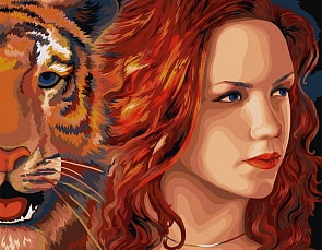 Рисование по номерам на холсте - Ирина. Брагинский А. (Фабрика Творчества, J027)