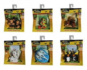 Фигурки National Geographic - Дикие животные 2 фигурки, 6 вариантов (1Toy, Т55906) (ассортимент)