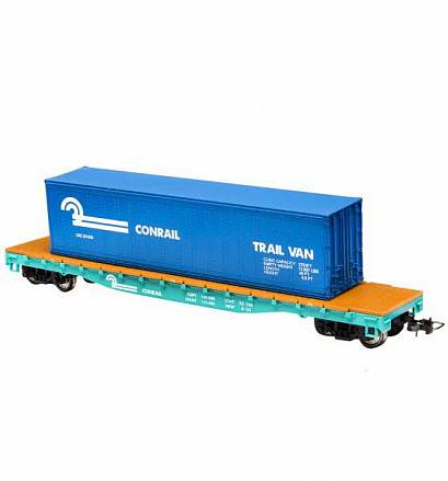 Вагон-платформа со съемным контейнером Mehano Conrail 
