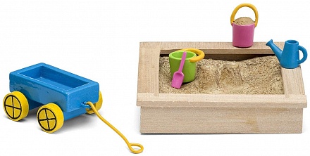 Игровой набор для домика Смоланд - Песочница с игрушками 