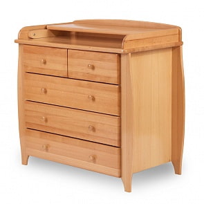 Комод с 5 ящиками и пеленальным столом Лель БИ 31, натуральный (Лель, LIEL-АБ 31_натуральный)