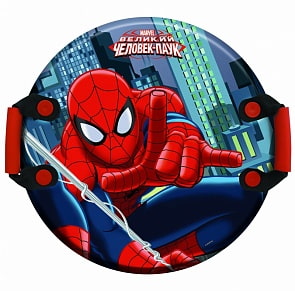 Круглая ледянка с плотными ручками Marvel - Человек-Паук, 54 см (1Toy, Т59096)