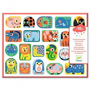 Набор объемных наклеек - Форма и размер (Djeco, 09088)