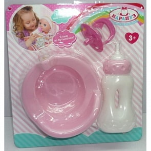 Набор для интерактивного пупса – 3 предмета (Карапуз, B1452564-RUsim)