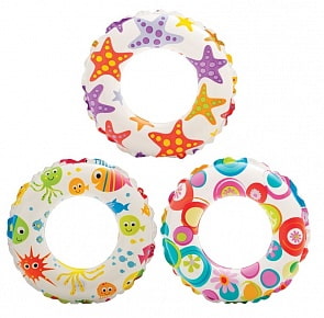 Надувной круг – Лайвли, 61 см, 3 вида (Intex, с59241) (ассортимент)
