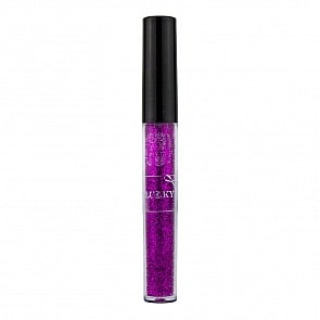 Жидкая подводка для контура глаз, фиолетовая с блестками, 2 мл (Lukky, Т16742)