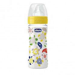 Пластиковая бутылочка с силиконовой соской, 250 мл (Chicco, 70705010040) - миниатюра