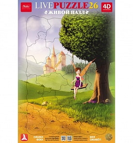 Пазлы в рамке 26 элементов - Живой 4d пазл - Фея (Hatber, 26ПЗ4_14158)
