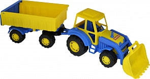 Трактор Алтай с прицепом и ковшом (Полесье, П-35349)