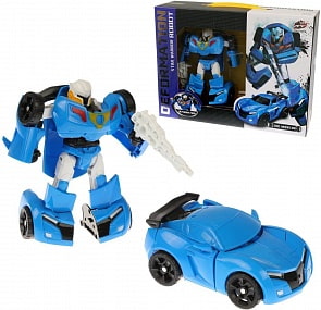 Трансформер - Робот-машина, в комплекте оружие, коробка (Наша Игрушка, L015-56)