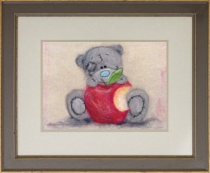 Набор для творчества - Картина из шерсти. Татти Тедди с яблочком (Woolla, MTY-WA-0159-no)