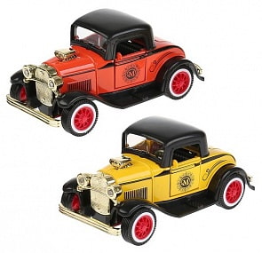 Инерционная машина - Ретроавто, 12 см, свет-звук (Технопарк, 1586688-R) (ассортимент)