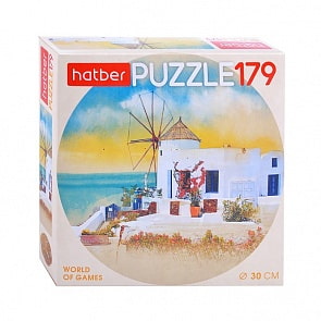 Пазлы круглые 179 элементов – Лирика природы (Hatber, 179ПЗк4-16353)