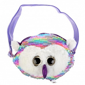 Мягкая сумочка, 20 см в виде совы из пайеток, мультиколор (Мой питомец, 200196EB)