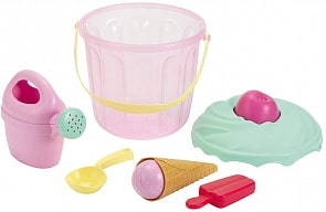 Детский песочный набор - Мороженное с ведерком и аксессуарами (Ecoiffier, ECO242)