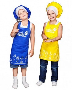 Набор - Шеф-повар, фартук, колпак, доска, лопатка (Лидер, 77718)