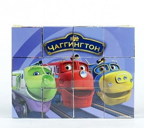 12 развивающих кубиков - Чаггингтон (Играем вместе, 01212sim)