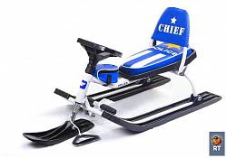 Снегокат 106 Comfort Police со складной спинкой (Барс, 3053RT) - миниатюра