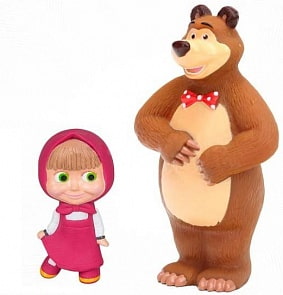 Игрушки для ванной – Маша и Медведь, в сетке (Играем Вместе, 3R-35RMMsim)