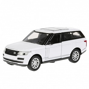 Машина металлическая Range Rover Vogue, 12 см, открываются двери, инерционная, белая (Технопарк, VOGUE-WT)