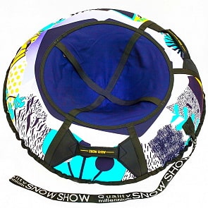 Санки надувные тюбинг дизайн - Одуванчики, диаметр 105 см. (RT, 6750RT)