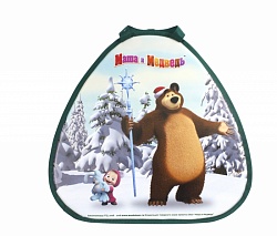 Ледянка Маша и Медведь 52х50 см, треугольная (1toy, Т14005) - миниатюра