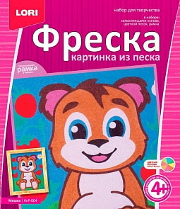 Фреска. Картина из песка - Мишка (Лори, КпР-004)