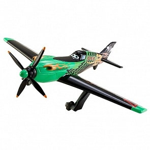 Planes Disney. Коллекционная модель самолета Рипслингер, металл (Mattel, x9465-x9459)