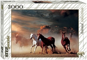 Пазл Лошади, 3000 элементов (Step Puzzle, 85001)