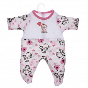 Комбинезон для кукол 40-42 см – Слоненок (Карапуз, OTF-2004C-RU)