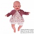 Одежда для кукол и пупсов 30-35 см платье болеро вишневое трусики  - миниатюра №3