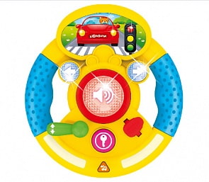 Руль музыкальный - Я водитель, желтый (Азбукварик, 28383-8)