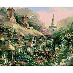 Раскраски по номерам - Картина «Летний дом», 40 х 50 см. (Белоснежка, 014-CG)