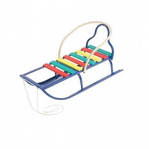 Санки без толкателя - Вятские-2, синие (Усть-Люга, 82625)