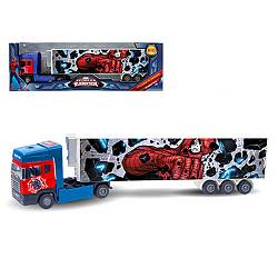 Машинка  Человек-Паук - тягач с полуприцепом, Spider-Man, Marvel, Мстители, 1:48 (Autotime, 49396) - миниатюра