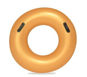 Надувной круг - Золото с ручками, 91 см (Bestway, бв36127)