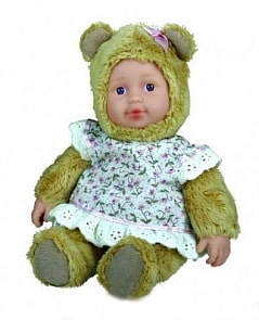 Anne Geddes Детки-мишки, 24 см, платье в цветочек (Unimax, 579401_md)