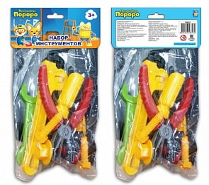 Игровой набор инструментов - Пингвиненок Пороро, 10 предметов (1toy, Т58827)