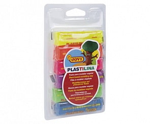 Пластилин флуоресцентный 6 цветов по 25 гр., в блистере (Jovi, 33)