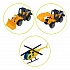 Игровой набор Стройка - Парковка с вертолетом и 2 машинками, 28 деталей, 1:64, 28 деталей  - миниатюра №1