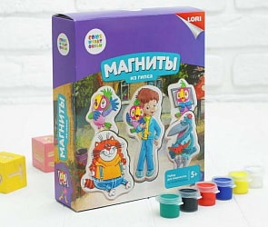 Набор для творчества Магниты из гипса Союзмультфильм – Попугай Кеша (Lori, Мф-006)