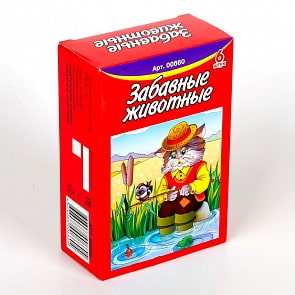 Кубики - Забавные животные, 6 шт. (Десятое королевство, 00660ДК)