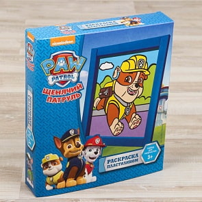 Раскраска пластилином - Щенячий патруль Крепыш (Lori, Пкс-002)