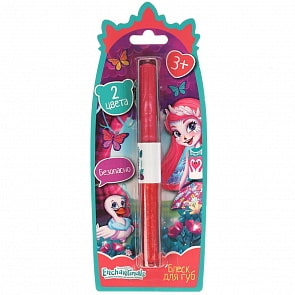 Блеск для губ 2 цвета красный-малиновый Enchantimals (Милая леди, 52750-ENS)